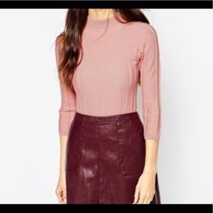 ASOS Pink Turtleneck Sweater